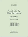 Transforming the Global Environment (spring 2010)
